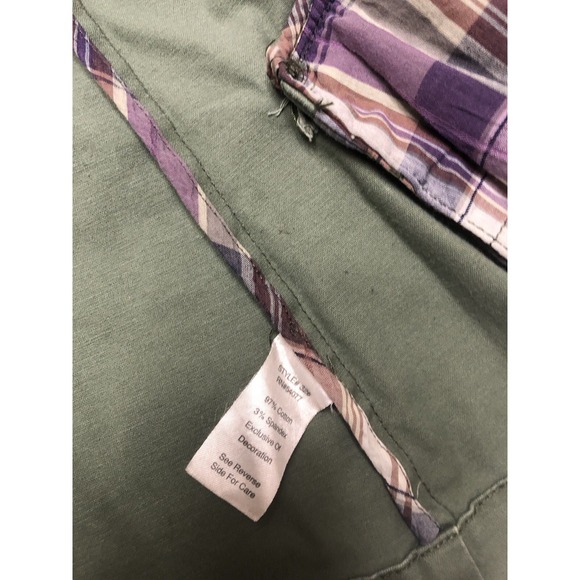 CAbi Military Jacket Blazer Women's S‎ Green Gold Buttons Double Breasted - Picture 8 of 11